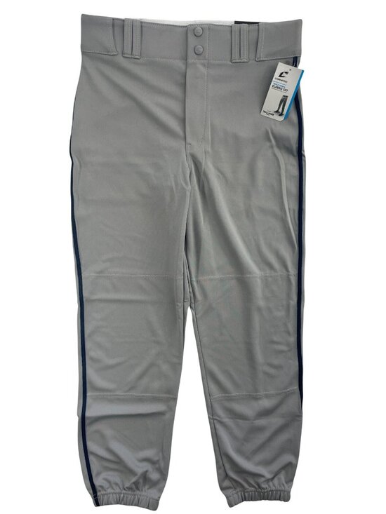 Champro Other - Champro Triple Crown Classic Cut Baseball Pants Gray Navy Piping Men's Sz M NWT